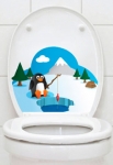 stickers pingouin pecheur