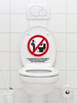 Stickers WC pipi � c�t�