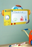 tableau effa�able � sec velleda. stickers robot machine.
Une mani�re ludique pour votre enfant d'�crire ou de dessiner.
Visuel imprim� sur vinyle adh�sif d�coup� � la forme, avec finition velleda effa�able � sec.